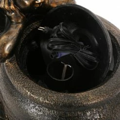 Noble House Esperanza Resin Bronze Urn Fountain -Breeze Decor Sales Store noble house freestanding fountains 71545 1f 1000