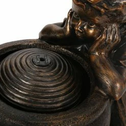 Noble House Esperanza Resin Bronze Urn Fountain -Breeze Decor Sales Store noble house freestanding fountains 71545 4f 1000