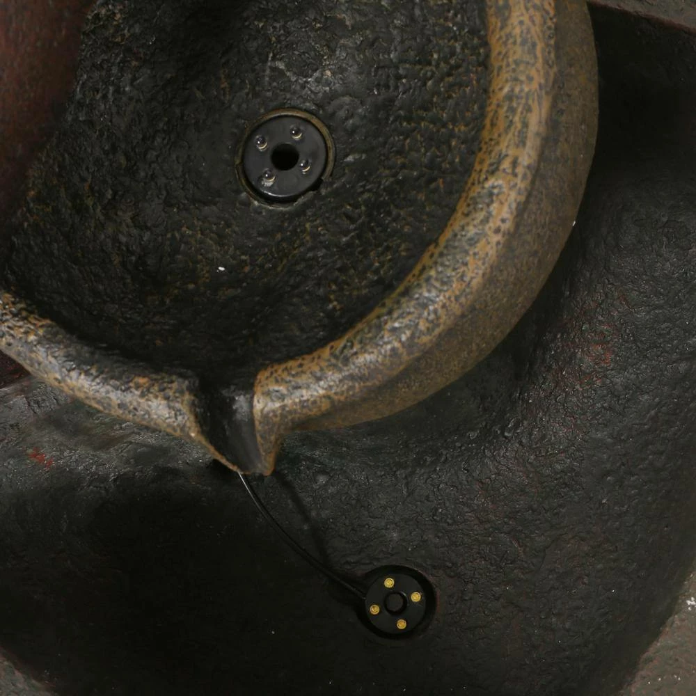 Noble House Bochas Resin 3-Tiered Waterfall Vase Fountain 4 Noble House Bochas Resin 3-Tiered Waterfall Vase Fountain - Image 4