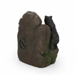 Noble House Wasco 2-Tier Bear Waterfall Fountain with LED Lights -Breeze Decor Sales Store noble house freestanding fountains 94288 44 1000