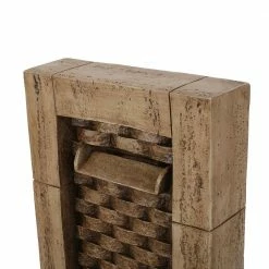 Noble House Clinch Outdoor 35 in. Floor Waterfall Fountain -Breeze Decor Sales Store noble house freestanding fountains 94405 1f 1000