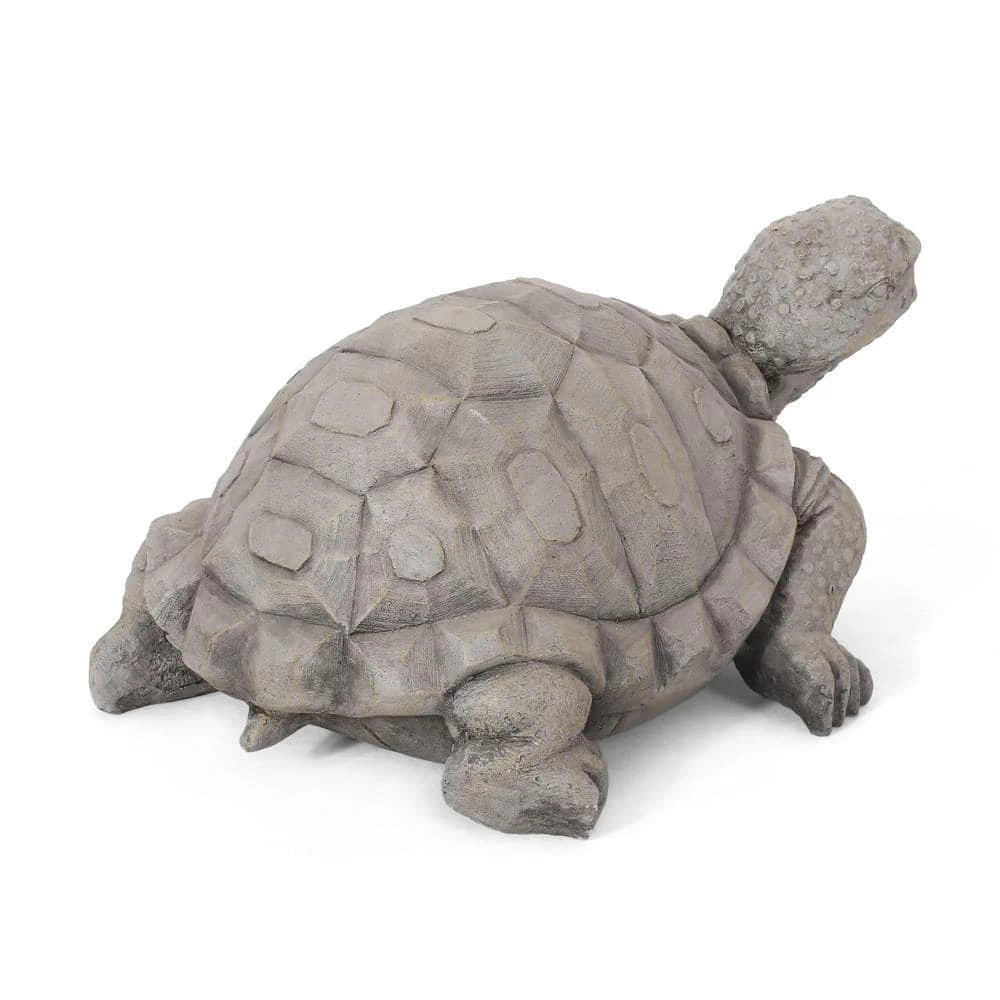 Noble House Orwell 15 in. Outdoor Turtle Garden Statue 4 Noble House Orwell 15 in. Outdoor Turtle Garden Statue - Image 4