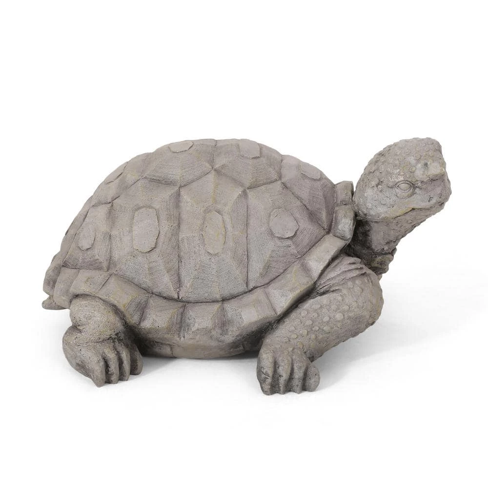 Noble House Orwell 15 in. Outdoor Turtle Garden Statue 2 Noble House Orwell 15 in. Outdoor Turtle Garden Statue - Image 2