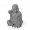 Noble House Thiago 12.25 in. Outdoor Hear No Evil Monk Garden Statue