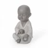 Noble House Schramling 9 in. Outdoor Monk Garden Statue