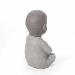 Noble House Schramling 9 in. Outdoor Monk Garden Statue -Breeze Decor Sales Store noble house garden statues 105003 66 1000