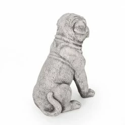 Noble House Fraser 12.5 in. Outdoor Dog Garden Statue -Breeze Decor Sales Store noble house garden statues 105469 66 1000