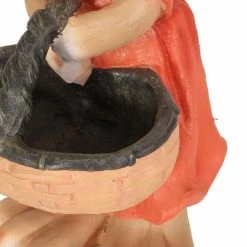 Noble House Russel 32.75 in. Brown and Orange Rabbit Garden Statue -Breeze Decor Sales Store noble house garden statues 105958 c3 1000