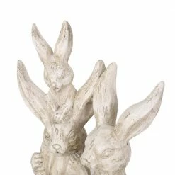 Noble House Krass 23.5 in. White Rabbit Family Garden Statue 13 Noble House Krass 23.5 in. White Rabbit Family Garden Statue -Breeze Decor Sales Store noble house garden statues 105969 4f 1000