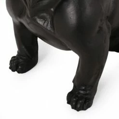 Noble House Delamore 16 in. Matte Black French Bulldog Garden Statue -Breeze Decor Sales Store noble house garden statues 83164 1f 1000