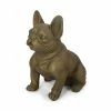 Noble House Delamore 16 in. Rustic Gold French Bulldog Garden Statue