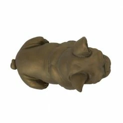 Noble House Delamore 16 in. Rustic Gold French Bulldog Garden Statue -Breeze Decor Sales Store noble house garden statues 83166 a0 1000