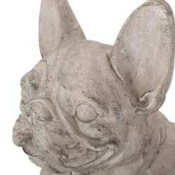 Noble House Delamore 16 in. Rustic White and Green French Bulldog Garden Statue -Breeze Decor Sales Store noble house garden statues 83167 4f 1000