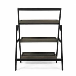 Noble House Meridien 26.75 in. Grey Plant Stand -Breeze Decor Sales Store noble house plant stands 42577 1f 1000