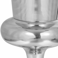 Noble House Osgood 23.5 in. Small Silver Aluminum Planter -Breeze Decor Sales Store silver noble house plant pots 105021 1f 1000