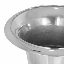 Noble House Osgood 23.5 in. Small Silver Aluminum Planter -Breeze Decor Sales Store silver noble house plant pots 105021 4f 1000