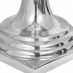 Noble House Osgood 23.5 in. Small Silver Aluminum Planter -Breeze Decor Sales Store silver noble house plant pots 105021 c3 1000