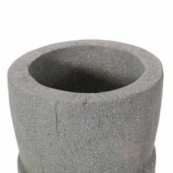 Noble House Pierpont 9.5 in. Stone Gray Concrete Lightweight Polynesian Decorative Planter 15 Noble House Pierpont 9.5 in. Stone Gray Concrete Lightweight Polynesian Decorative Planter -Breeze Decor Sales Store stone gray noble house plant pots 104994 1f 1000