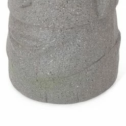 Noble House Pierpont 9.5 in. Stone Gray Concrete Lightweight Polynesian Decorative Planter 14 Noble House Pierpont 9.5 in. Stone Gray Concrete Lightweight Polynesian Decorative Planter -Breeze Decor Sales Store stone gray noble house plant pots 104994 4f 1000