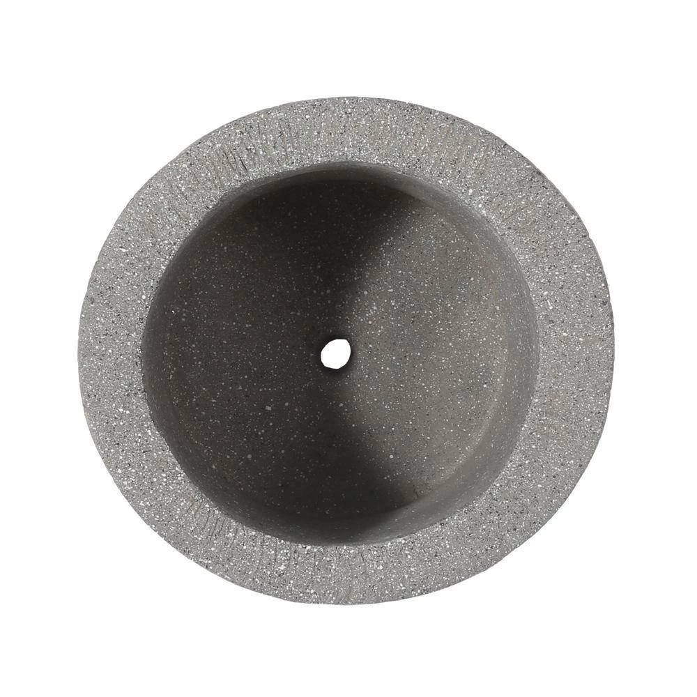 Noble House Pierpont 9.5 in. Stone Gray Concrete Lightweight Polynesian Decorative Planter 3 Noble House Pierpont 9.5 in. Stone Gray Concrete Lightweight Polynesian Decorative Planter - Image 3