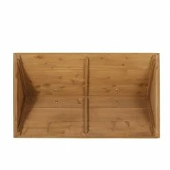 Noble House Axelle 47 in. Teak Firwood Trough Planter -Breeze Decor Sales Store teak noble house planter boxes 106979 a0 1000