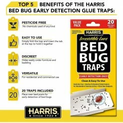Harris Bed Bug Trap Value Pack 10 Harris Bed Bug Trap Value Pack -Breeze Decor Sales Store white harris insect traps bbtrpvp c3 1000