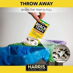 Harris Roach Traps (2 Pack) -Breeze Decor Sales Store white harris insect traps rtrp fa 1000