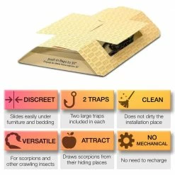 Harris Scorpion Glue Trap (5-Pack) -Breeze Decor Sales Store white harris insect traps sctrpvp 4f 1000