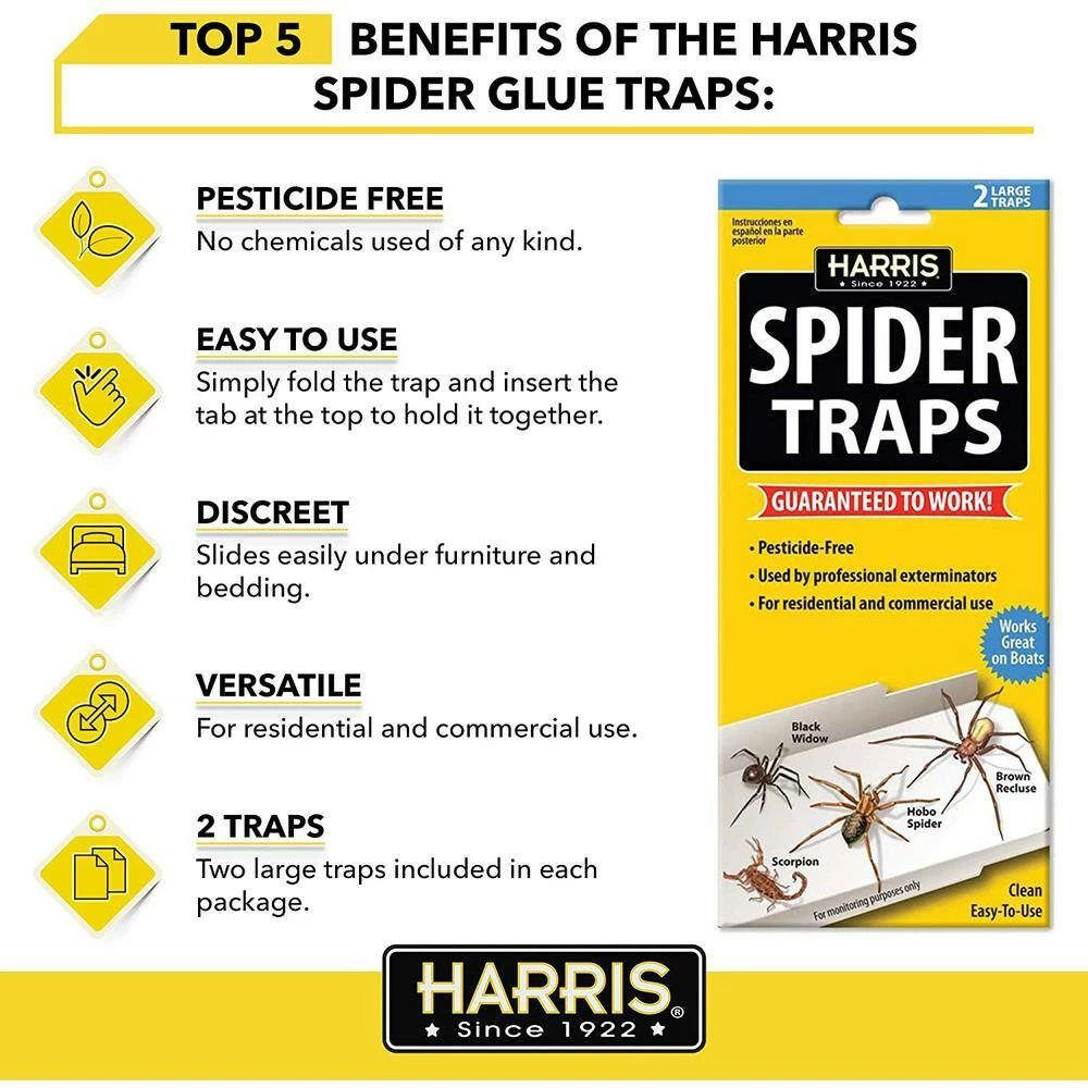 Harris Spider Traps (2 Pack) 2 Harris Spider Traps (2 Pack) - Image 2